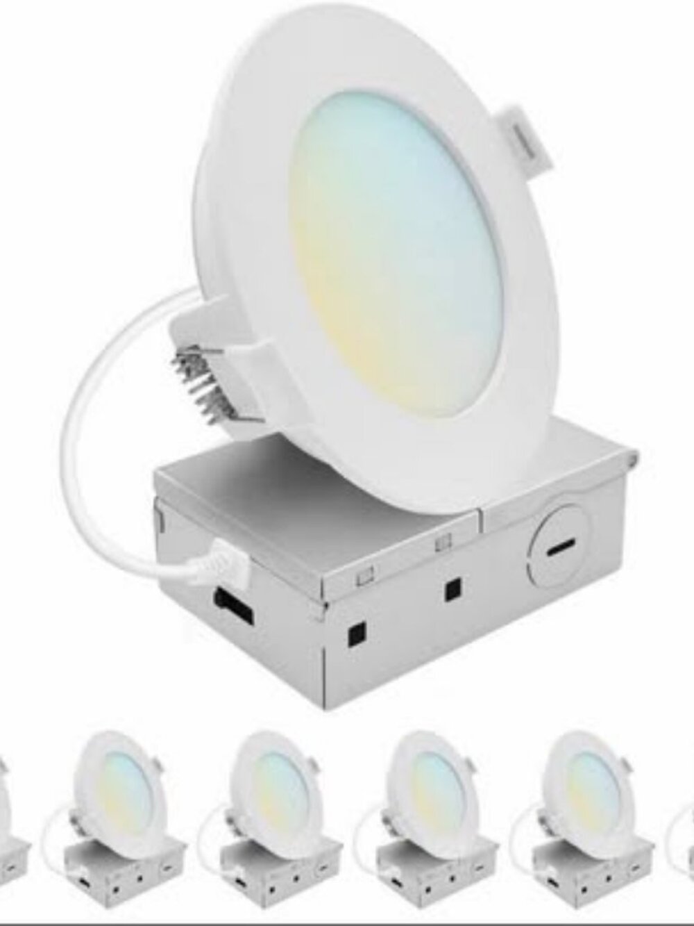 Lifora Hay 4 Inch LED Recessed Lights 6 Pack 11W